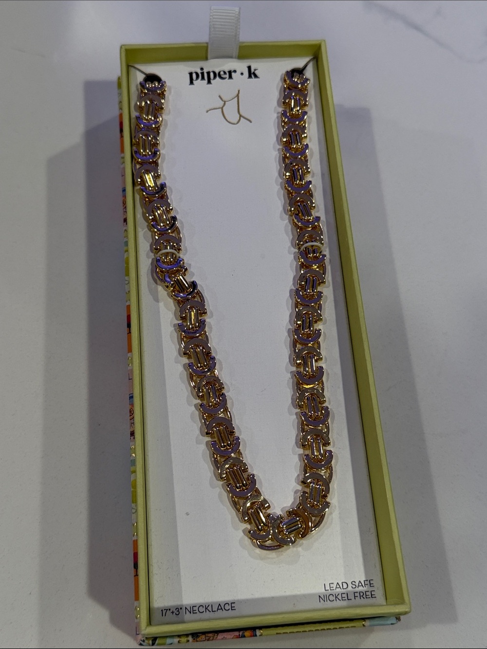 79. Piper K Gold Link Chain Necklace - Picture 2 of 2